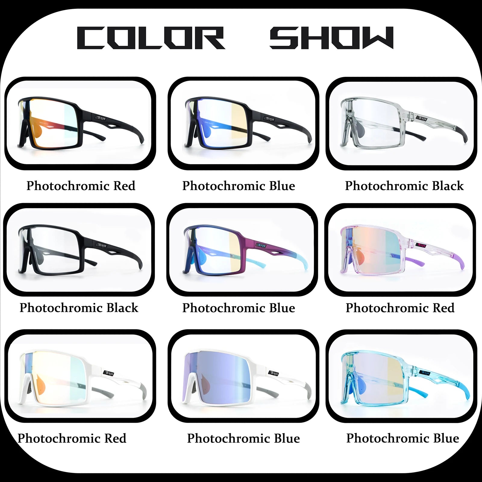 Singa Photochromic Cycling Sunglasses | UV400 Running Bicycle Outdoor Sports Eyewear