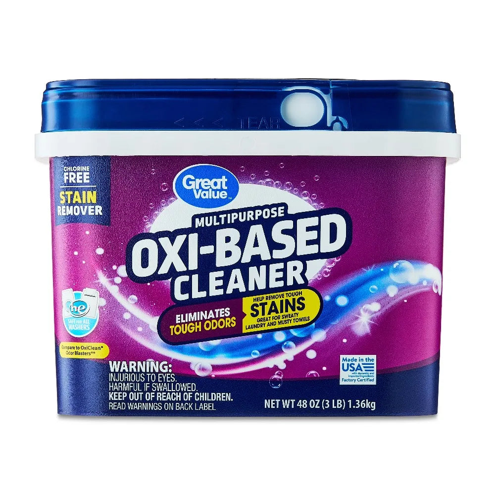 Oxygen Power for Every Stain — Multipurpose Oxi-Based Stain Remover & Cleaner | 3 lb, Clothes, Carpet, Fabric & Household Surfaces