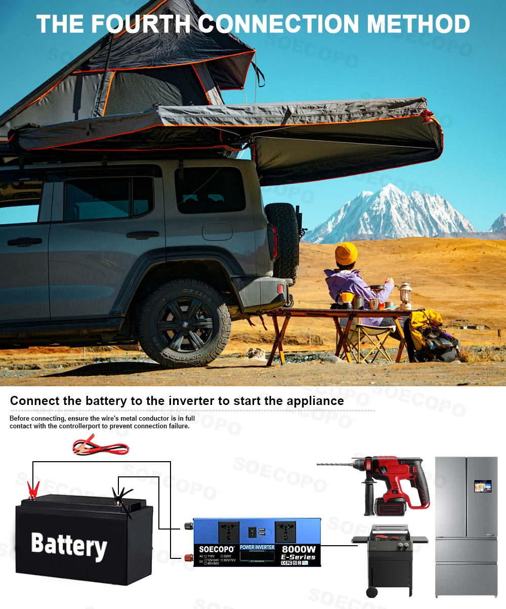 Off-Grid Solar Kit – 10000W Inverter, 500W Solar Panels, 100A Controller, DC 12V/24V to AC 110V/220V