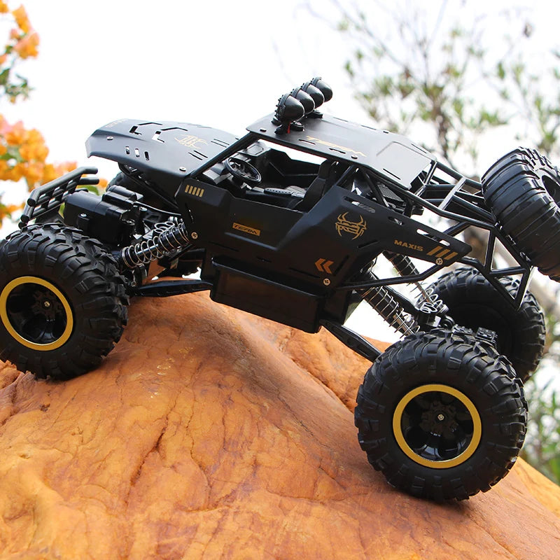 1:12 / 1:16 Scale 4WD RC Off-Road Buggy Truck with LED Lights – Remote Control Car for Boys