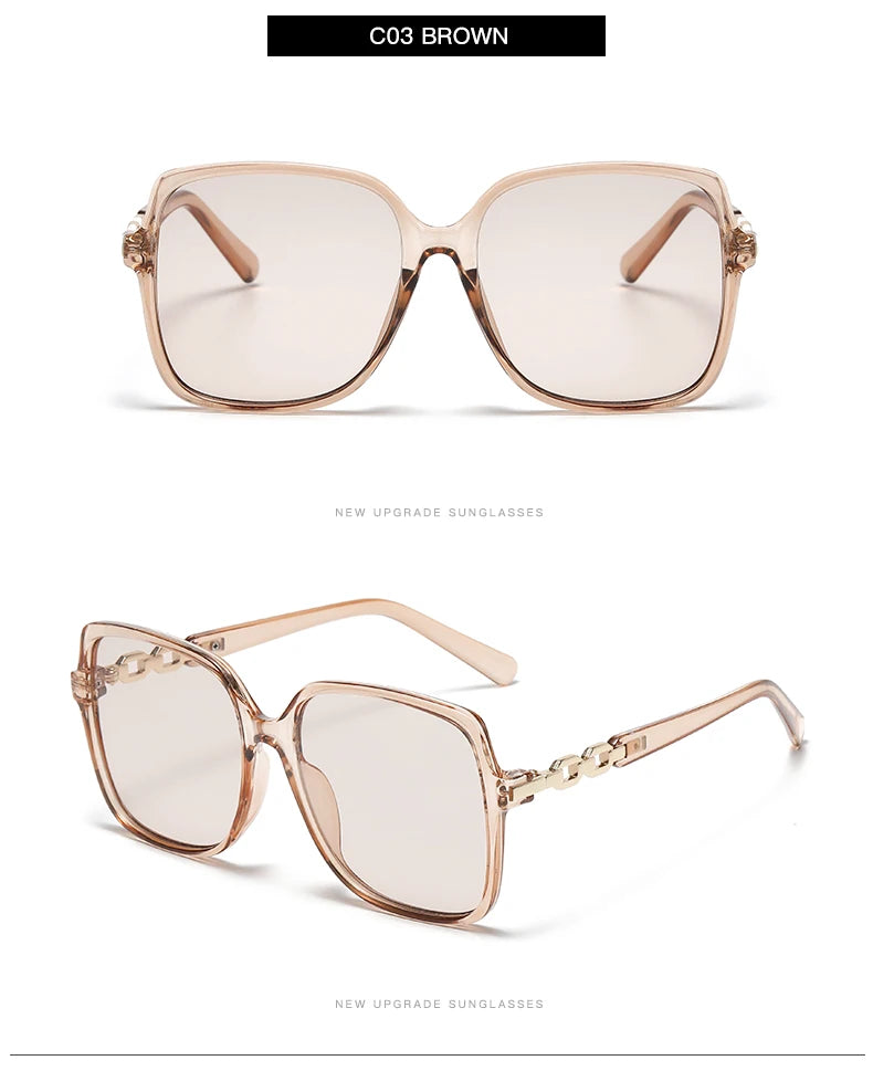 Women's Fashion Square Cycling Sunglasses | Big Frame Colorful Gradient Outdoor Shades