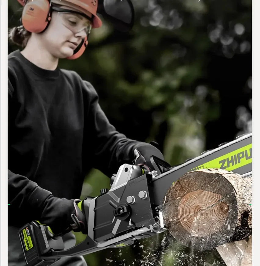 Portable Handheld Electric Saw — Cordless Mini Chainsaw for Wood Cutting