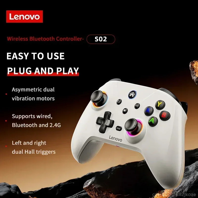 Lenovo S02 Wireless Bluetooth Gamepad — Nintendo Switch, PC & iOS