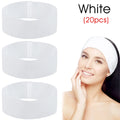 Disposable Spa Facial Headbands — Soft Non-Woven Skincare Bands (10/50/100 Pack)