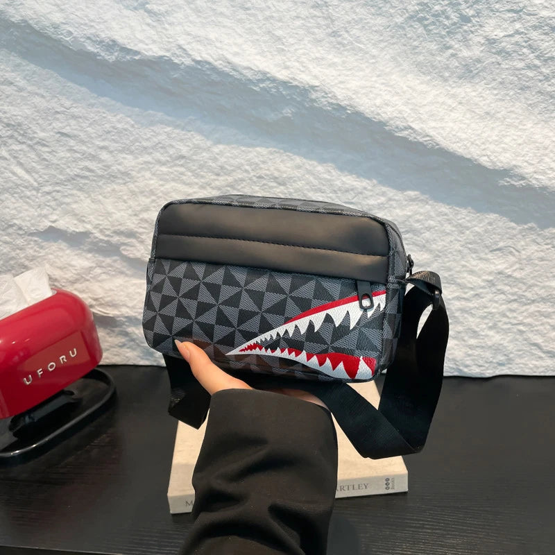 Shark Mouth Crossbody Bag – Creative Coin Purse & Phone Bag, Casual Fashion Small Square Bag