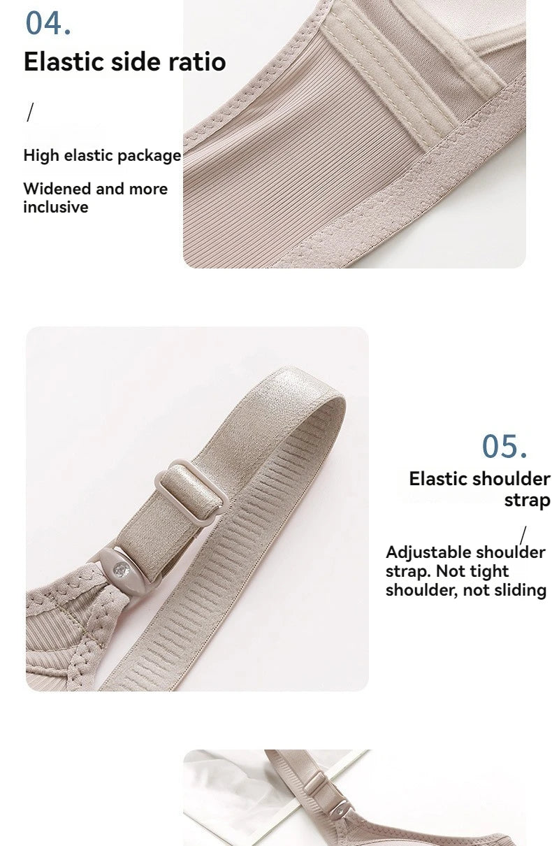 Front-Buckle Push-Up Bra — Adjustable, Breathable & Available in Plus Sizes