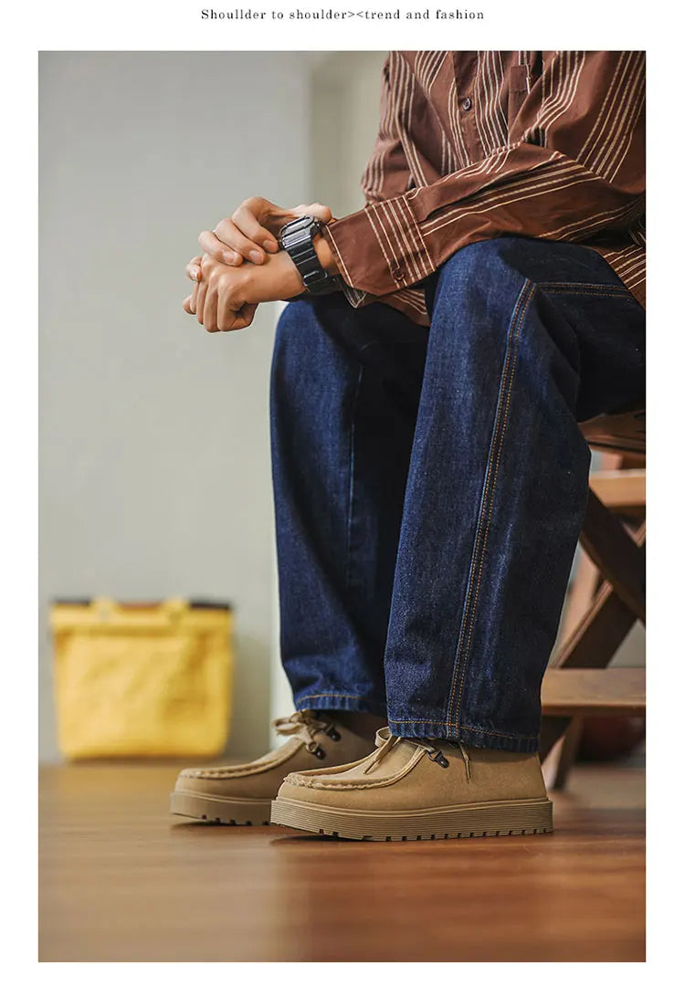 Men's Wide Toe Barefoot Retro Casual Walking Shoes