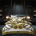 Luxury Baroque Bedding Set – Digital Print Queen & King Duvet Cover with Pillowcases