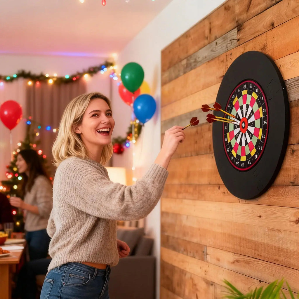 Dartboard Surround – 18-Inch Wall Protector, Noise Reduction Foam Ring for Steel Tip Darts, Game Room & Bar
