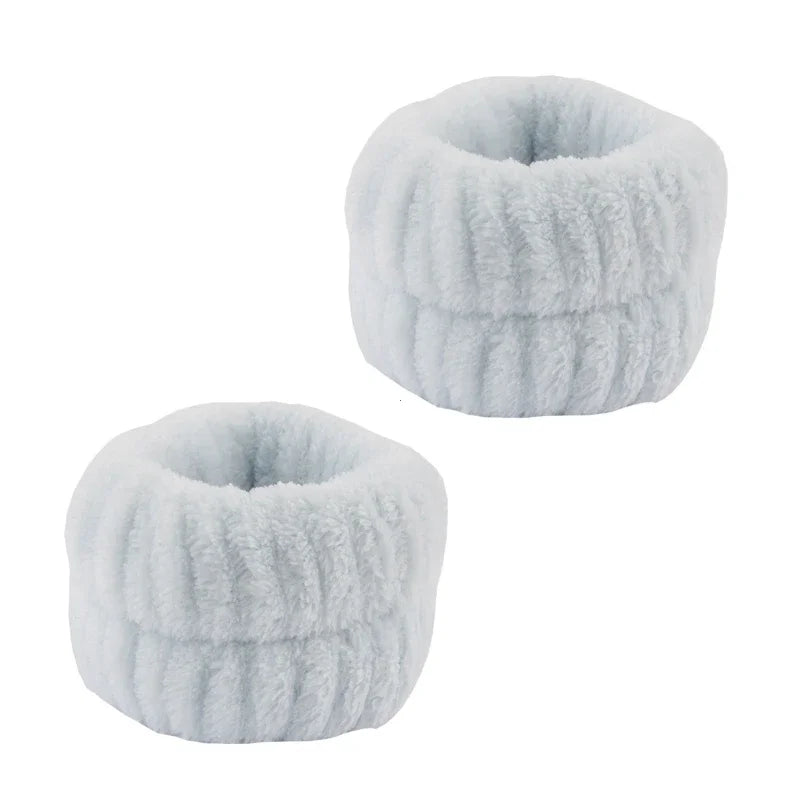 Puffy Spa Headband & Wristbands Set — 3 Pack