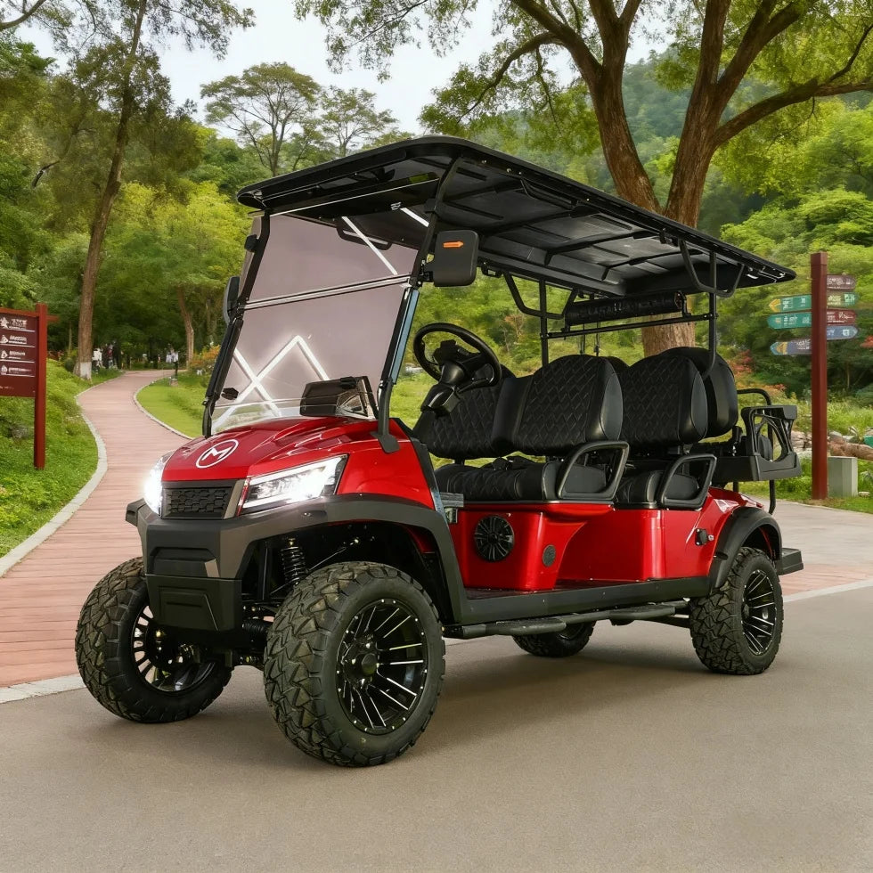 Street Legal 4-Seater Electric Golf Cart — 72V Lithium Battery, 5kW AC Motor