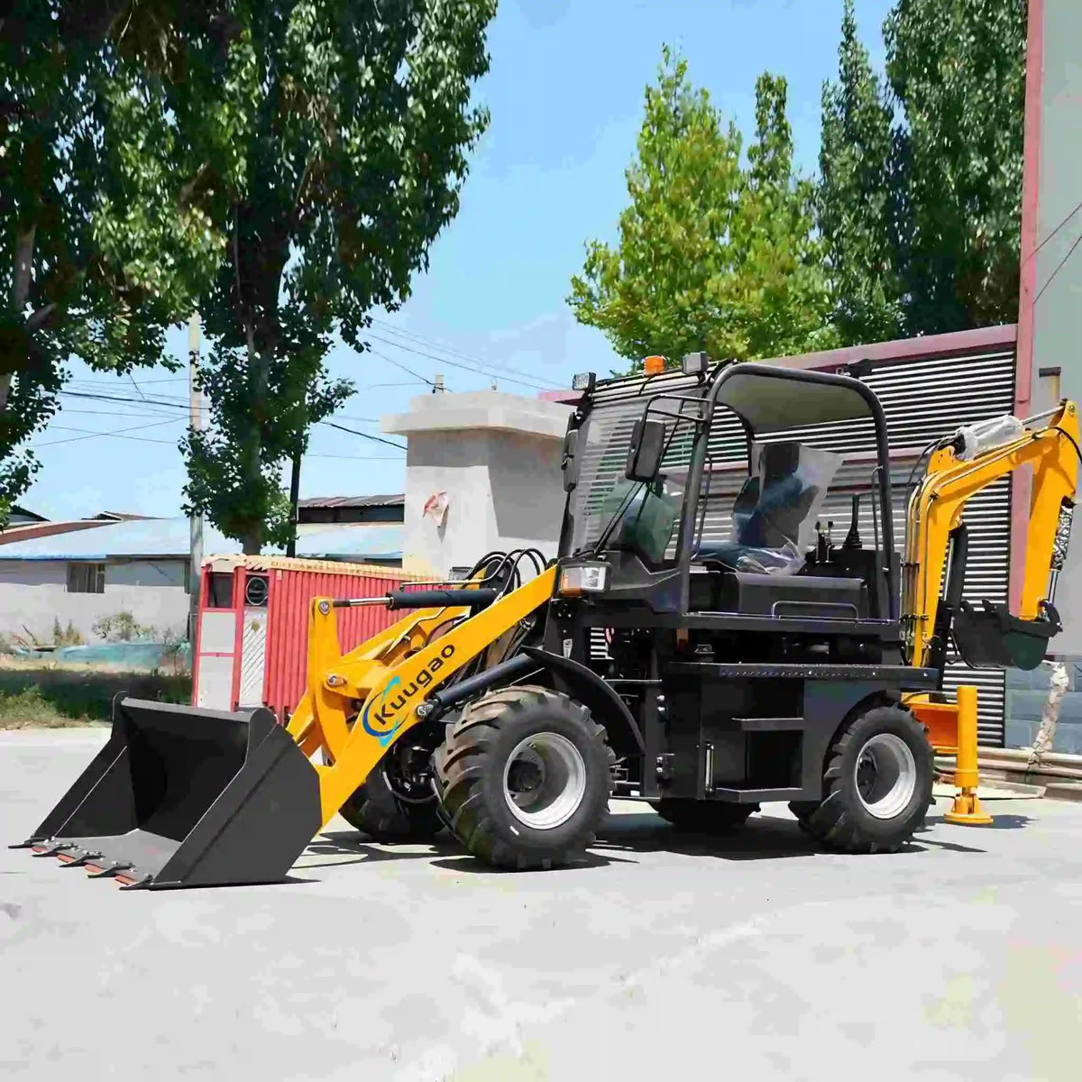 3 Ton Backhoe Loader – CE/EPA/Euro V Certified Front Loader & Digger for Farm & Construction