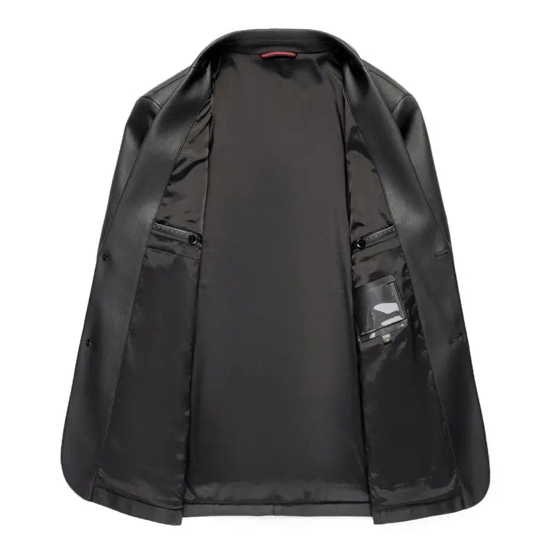 Spring and Autumn Leather Jackets, Casual Leather Suits, Men's Leather Jackets, Sheepskin Slim-Fit High-End Genuine Leather Jack