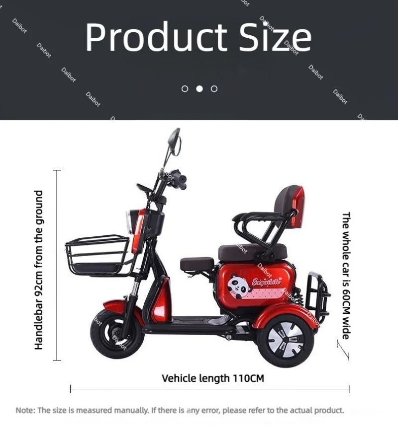 3-Wheel Mini Mobility Scooter – 48V 700W, 35 km Range