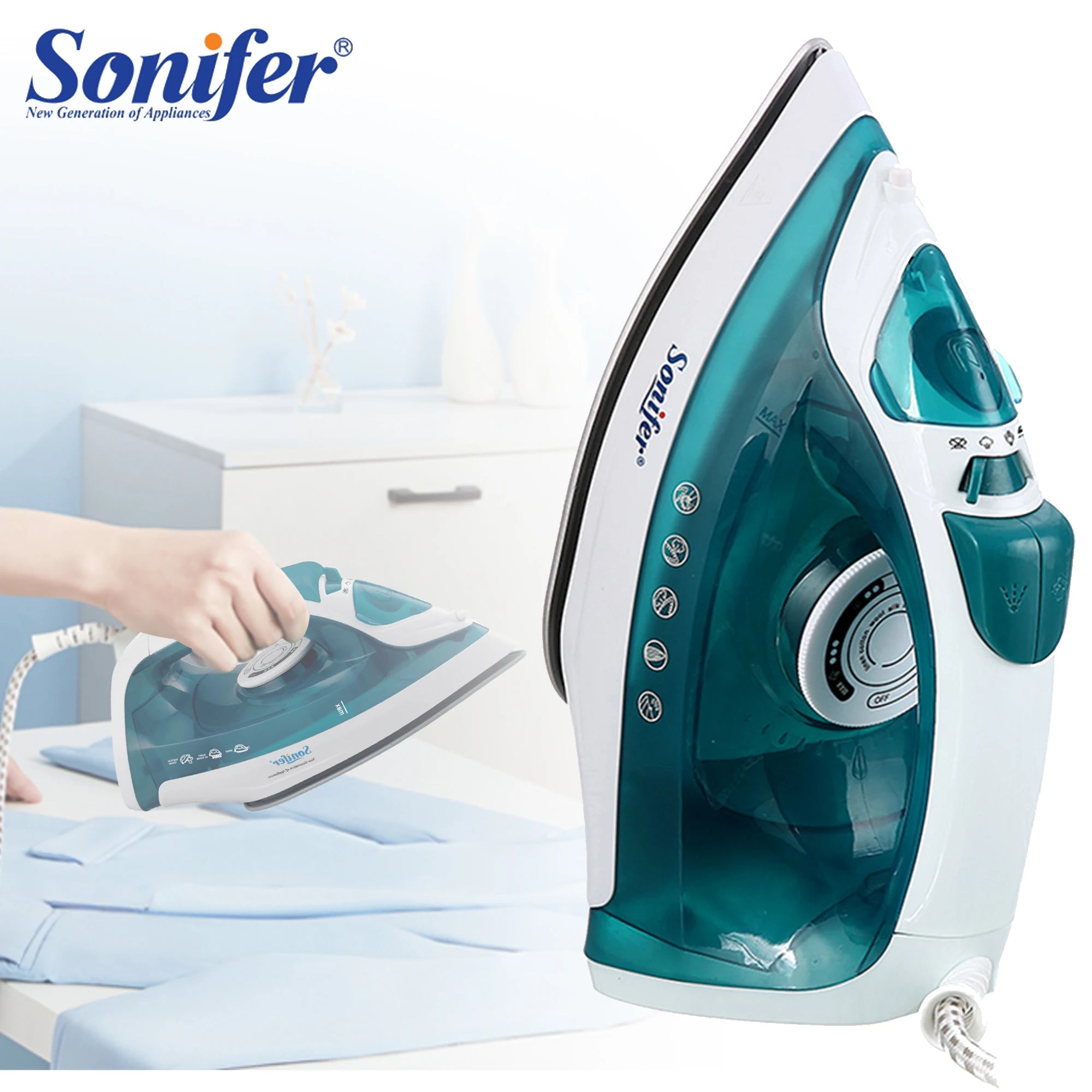 Portable Mini Steam Iron & Garment Steamer — Adjustable Ceramic Soleplate (v2)