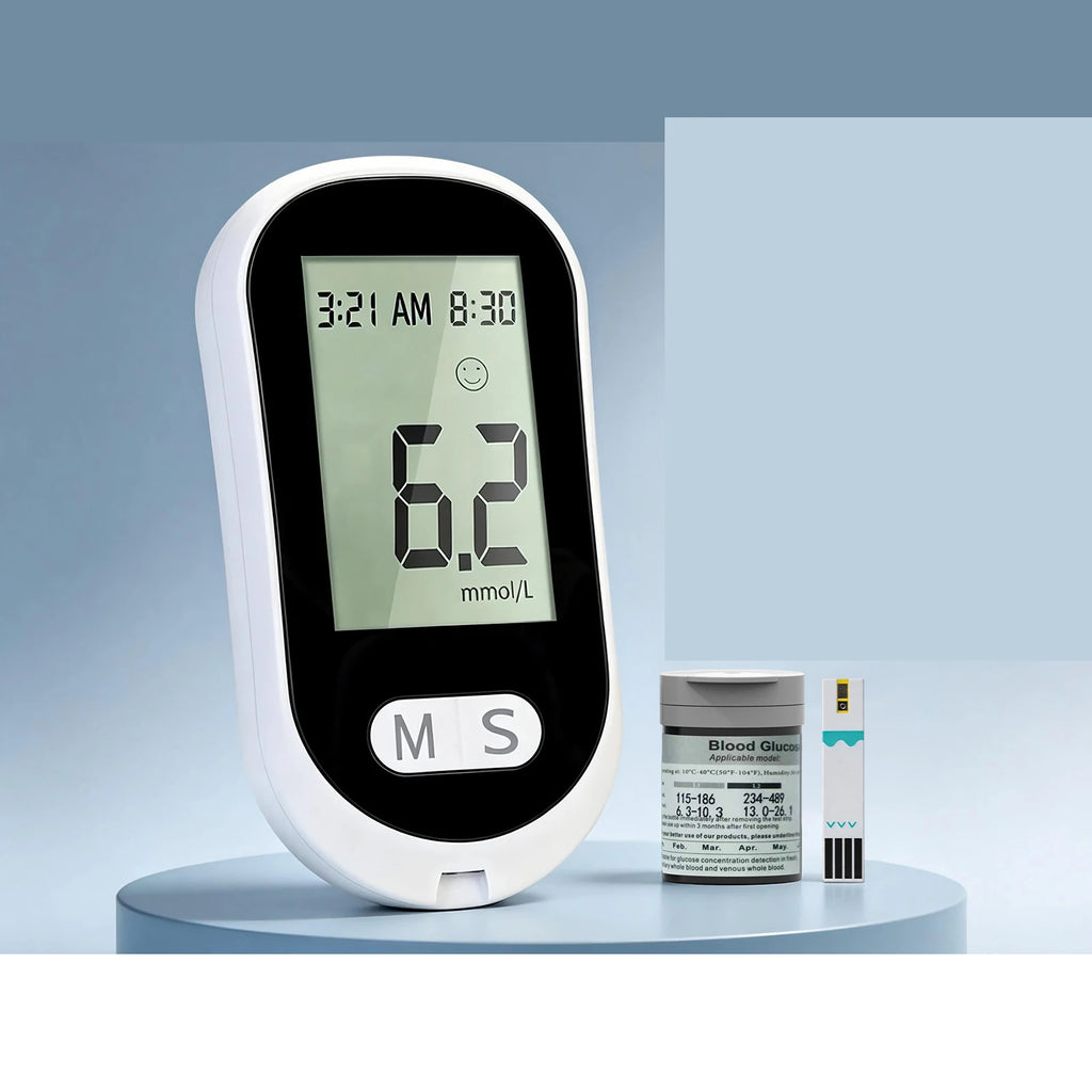 VivaChek Blood Glucose Meter Kit – Code-Free Fast Home Diabetes Monitor with 50 Test Strips & Lancets