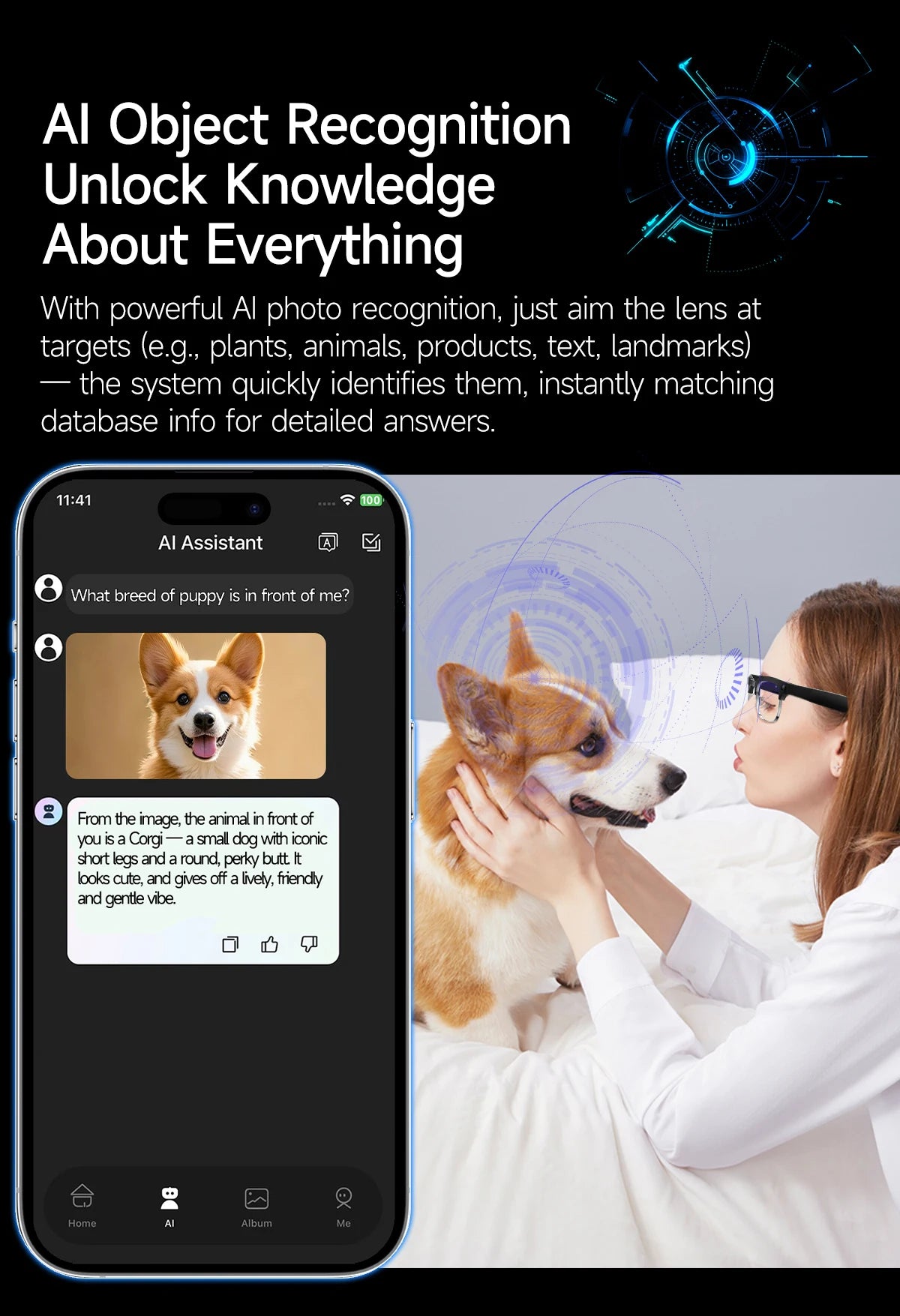 2026 800W Dual-Lens AI Smart Glasses — 4K HD, AI Translation, Bluetooth 5.3 & ChatGPT