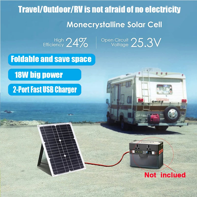 5000W Solar Panel Kit – Modified Sine Wave 12V to 220V System with 30A Charge Controller
