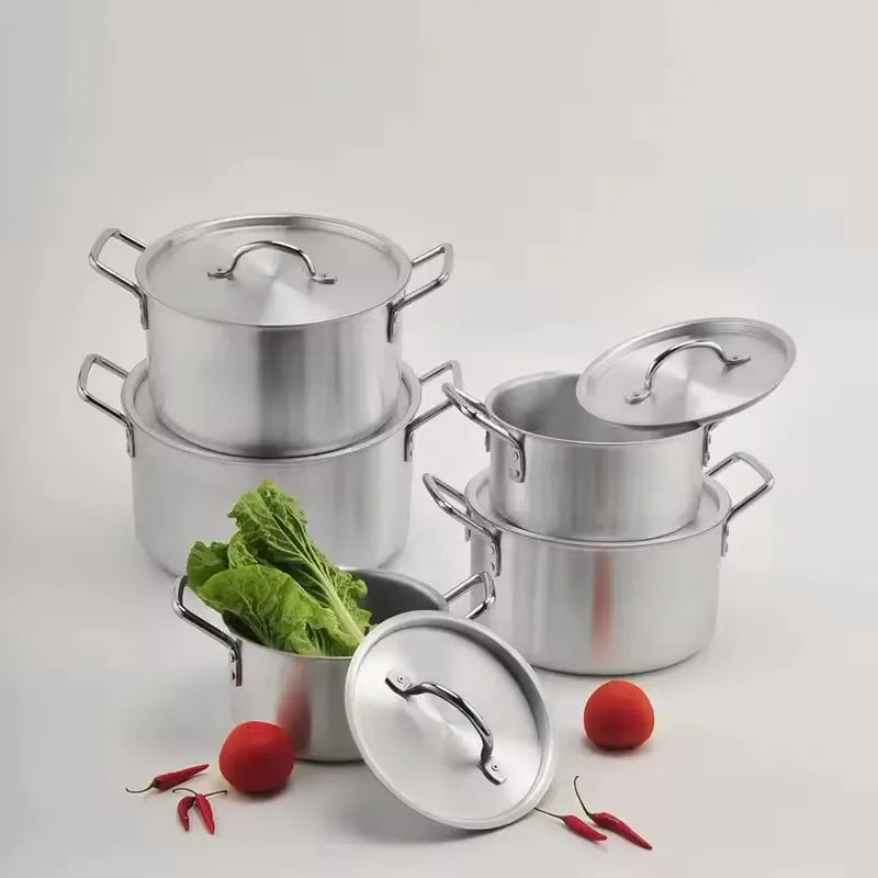 Aluminum Cookware Set – Stackable 5- & 7-Piece Options