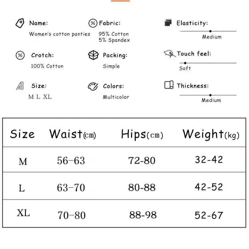 Women's Printed Cotton Stretch Briefs, 5-Pack