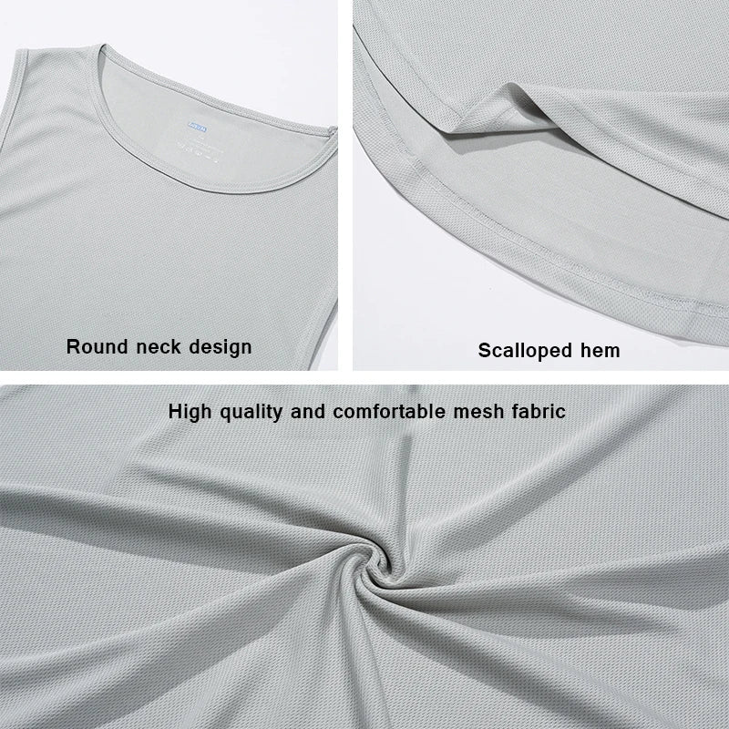 Men's Gym Tank Top Sleeveless Shirt — Athletic Training Vest