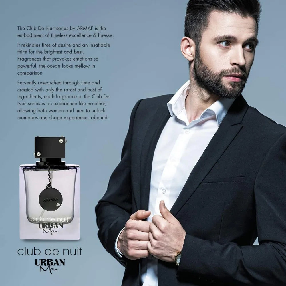 Armaf Club de Nuit Urban Man EDP 105ml – Woody Spicy Men’s Fragrance