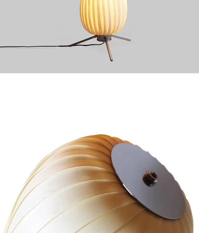 Sculptural Floor Lamp – Twisted Shade Design