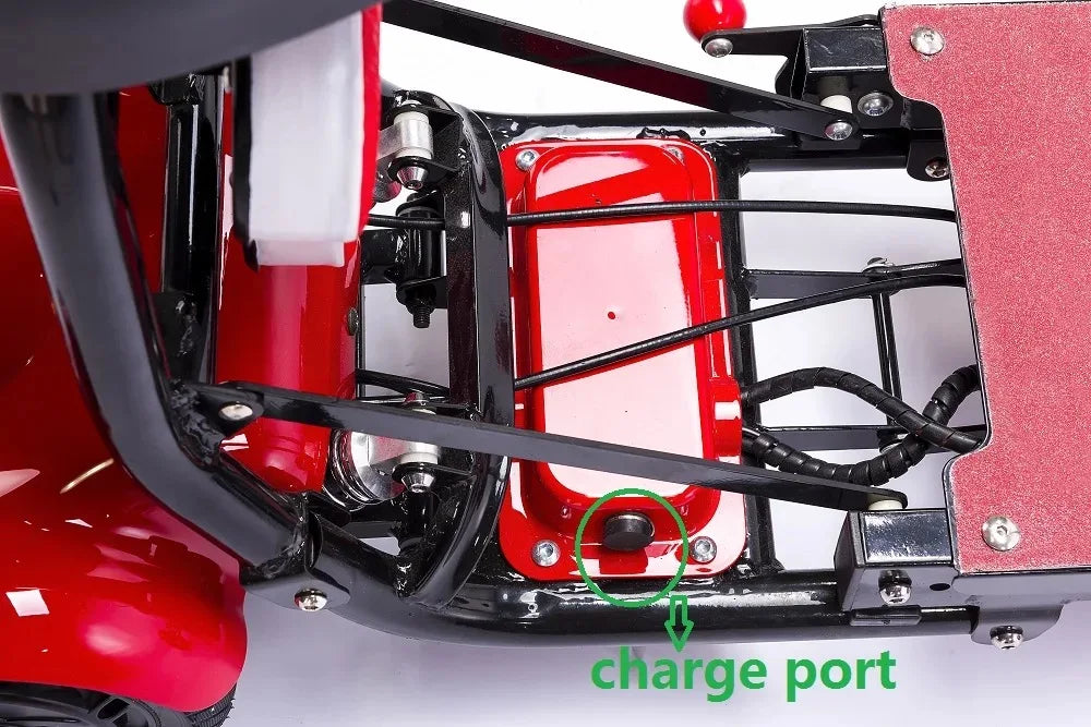 4-Wheel Mobility Scooter for Seniors, Foldable Electric Travel Scooter
