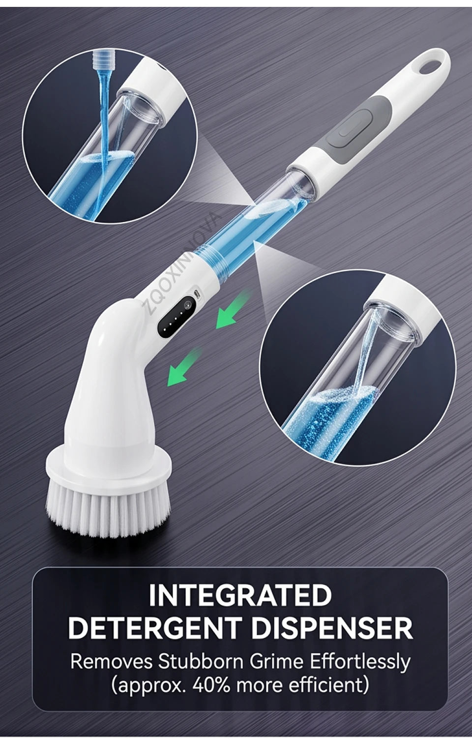 Cordless Household Spin Scrubber – Electric Multipurpose Cleaning Brush for Bathroom, Kitchen & Toilet