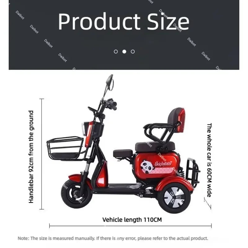 3-Wheel Mini Mobility Scooter – 48V 700W, 35 km Range