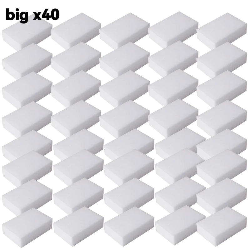 Erase Any Stain with Just Water — Melamine Magic Sponge Eraser | 5–50pcs, No Chemicals, Kitchen & Bathroom Cleaning