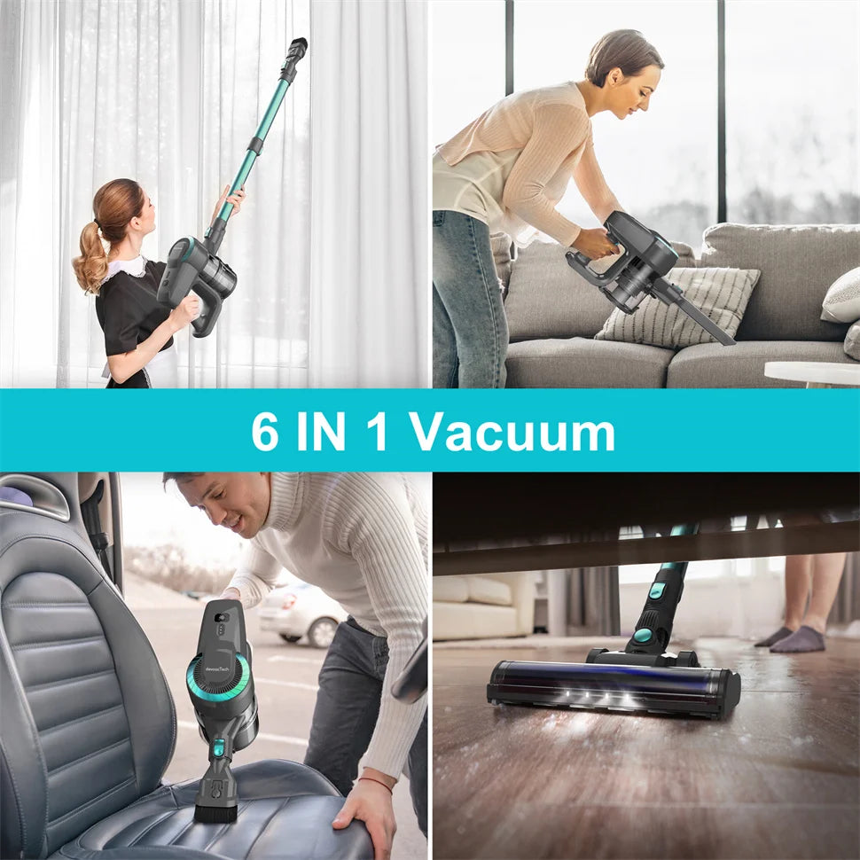 YISORA N300 Cordless Upright Vacuum Cleaner — 20Kpa Ultra-Lightweight Stick Vacuum for Carpet, Hard Floor, Car & Pet Hair