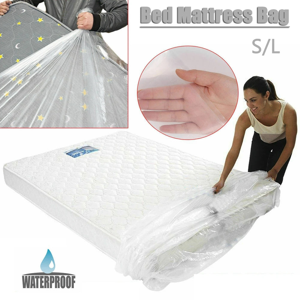 Plastic Mattress Moving Bag – Dustproof Waterproof Storage Cover for Moving & Travel