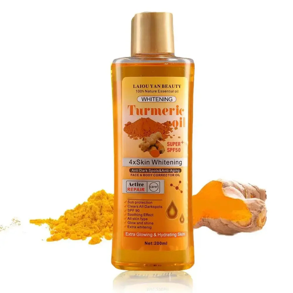 Turmeric Essential Oil — Brightening Facial & Body Massage Oil for Smooth, Glowing Skin