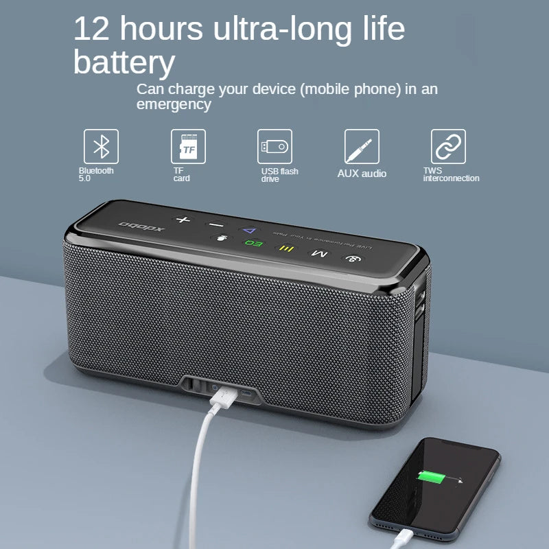 XDOBO X8 Max Portable Bluetooth Speaker — High-Power Outdoor Sound with LED Lights