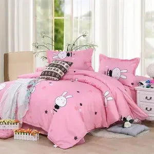 Plaid Print Duvet Cover – Lightweight Polyester-Cotton Bedding Bag, 24 Colors & 3 Sizes