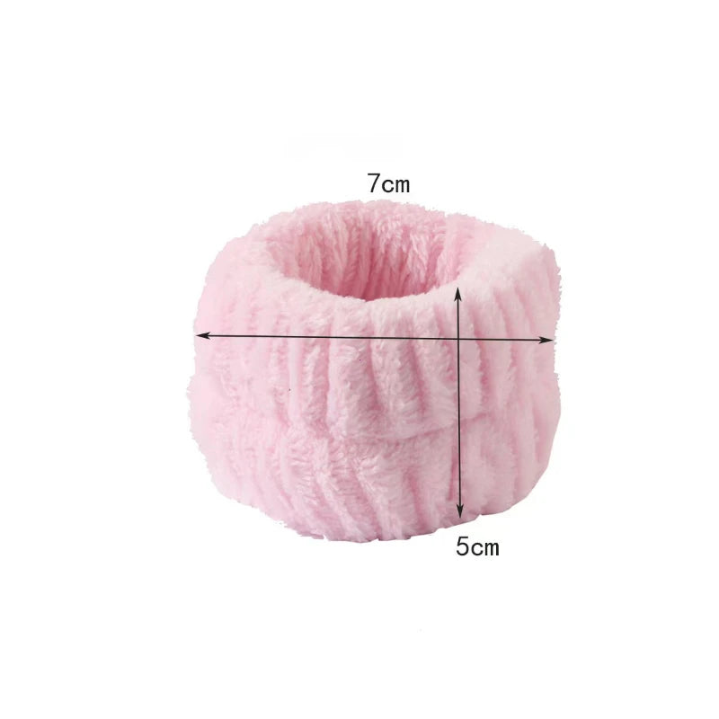 Puffy Spa Headband & Wristbands Set — 3 Pack