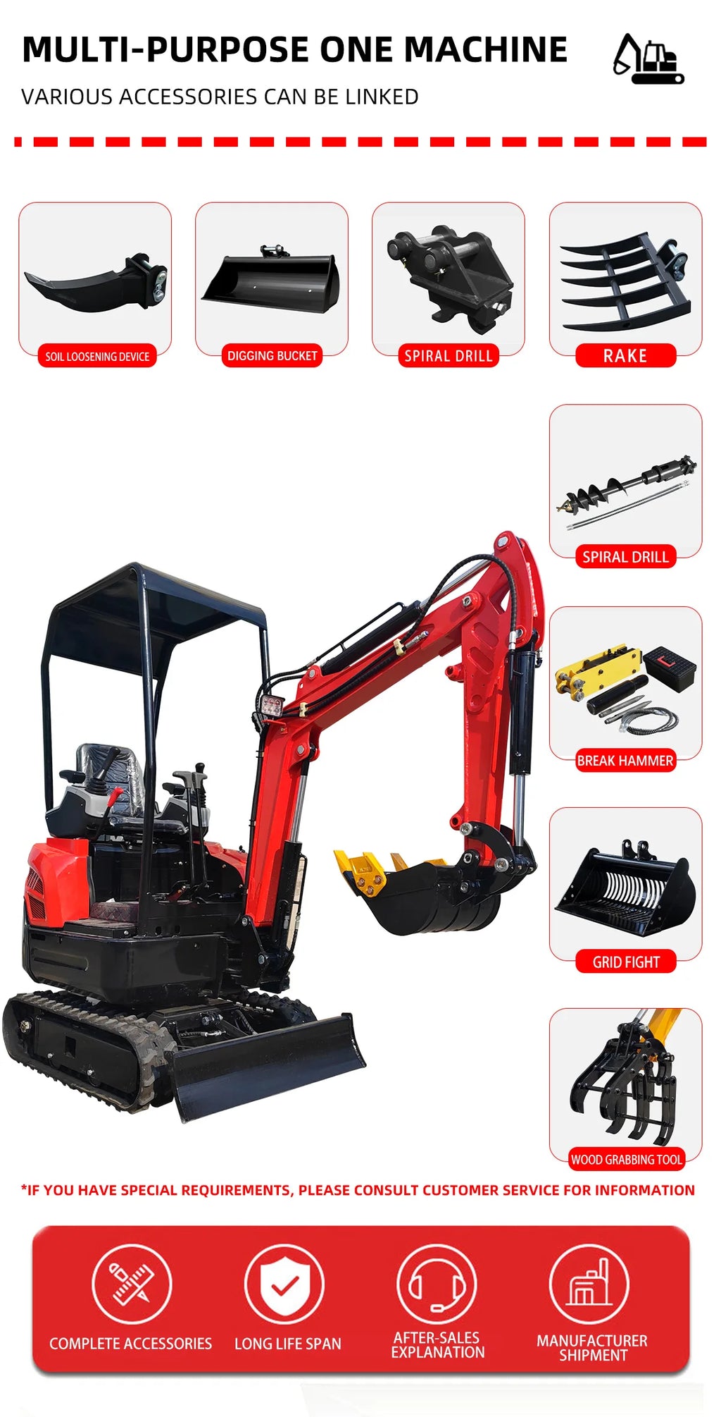 2 Ton Mini Excavator – Kubota/Yanmar Engine Compact Crawler Digger with Rubber Track
