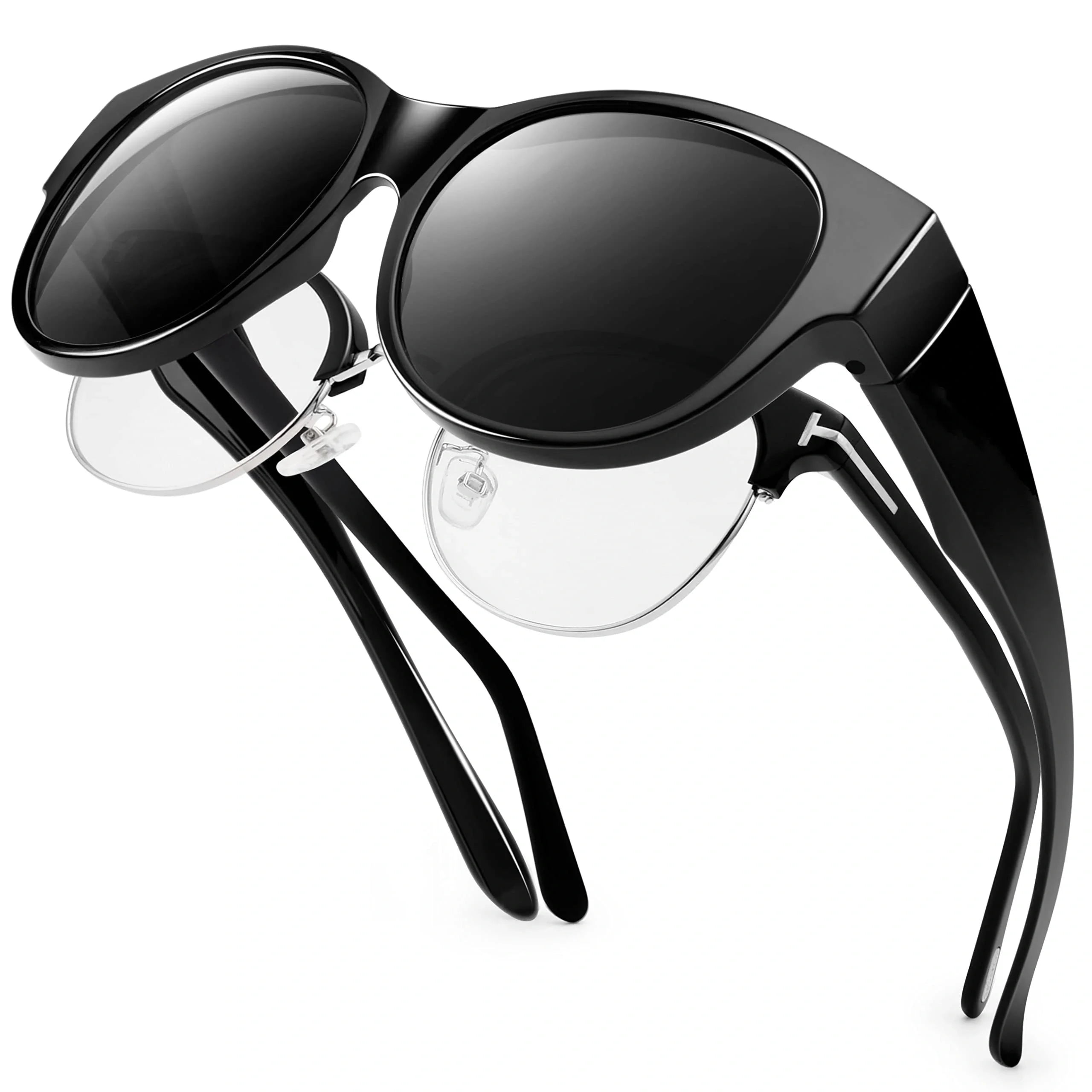 Polarized Fit-Over Sunglasses | Lightweight Over-Glasses UV Protection for Women