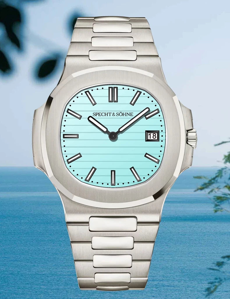 Specht & Söhne Men's 40MM Slim Quartz Watch | Sapphire Crystal 50M Waterproof Classic 5711