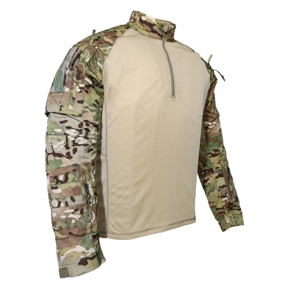 Men's Tactical Frog Suit Uniform Shirt & Cargo Pants 2-Piece Outdoor Set