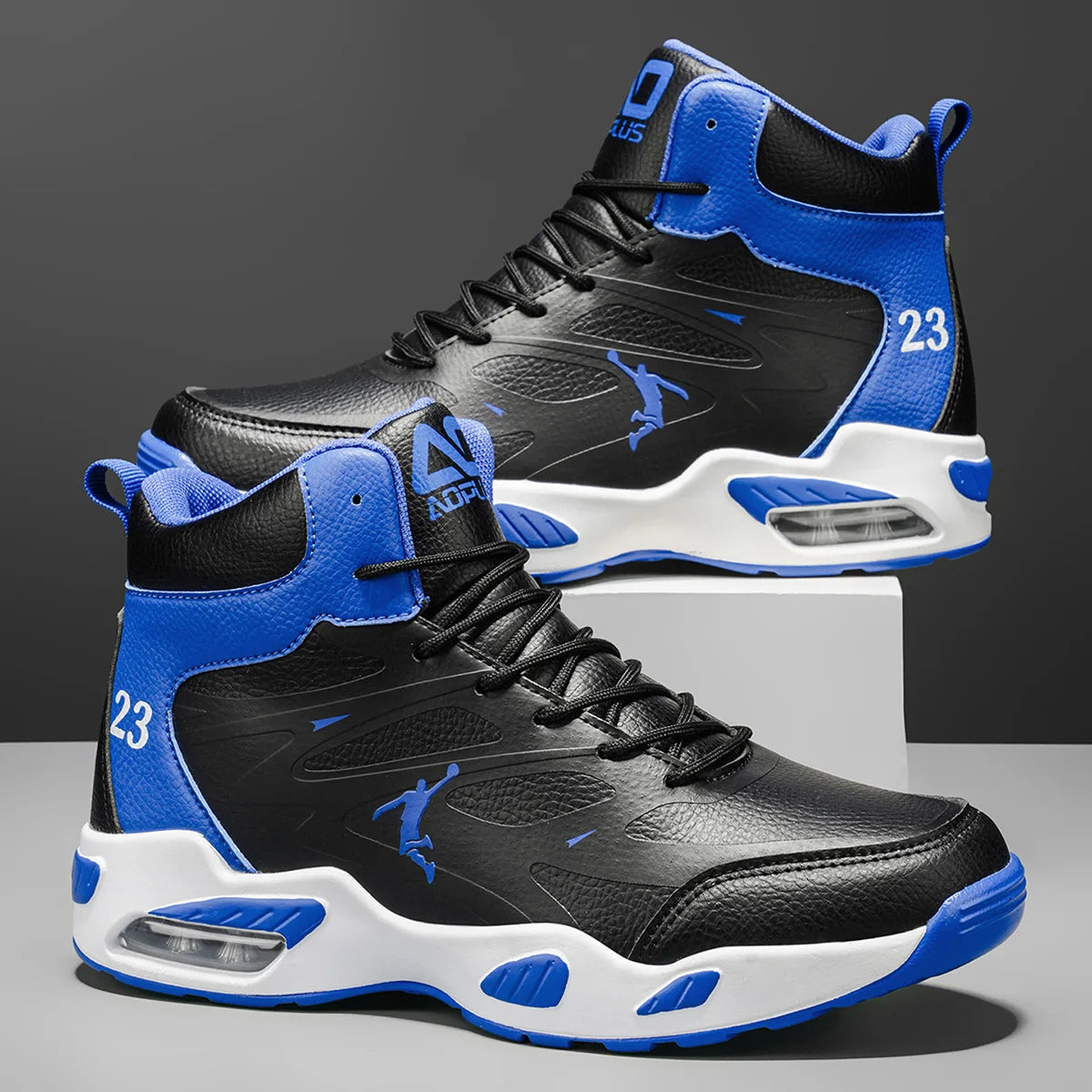 Men's High-Top Air Cushion Basketball Shoes – Non-Slip Breathable Sneakers