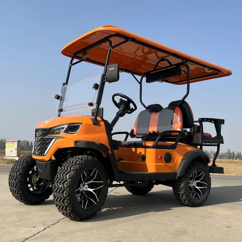 Supreme Luxury Electric Golf Cart — 4WD Off-Road 2/4/6 Seater, 48V–72V, 4–7.5kW