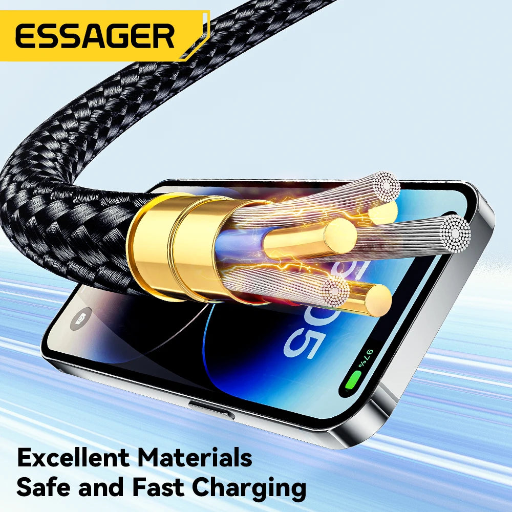 Essager USB-C to Lightning Cable — Fast Charging for iPhone & iPad