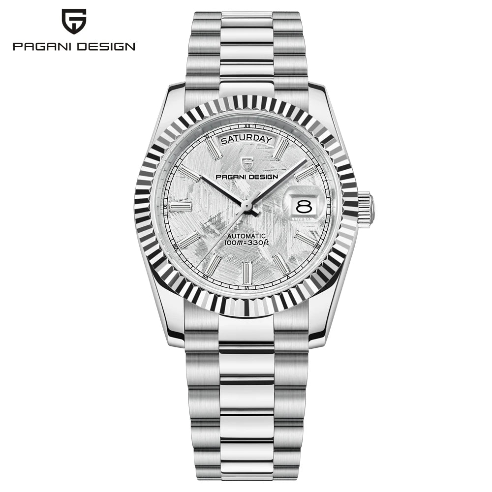 PAGANI DESIGN DD36 Men's Automatic Watch | Rose Gold Luxury Mechanical Sapphire Mirror Wristwatch