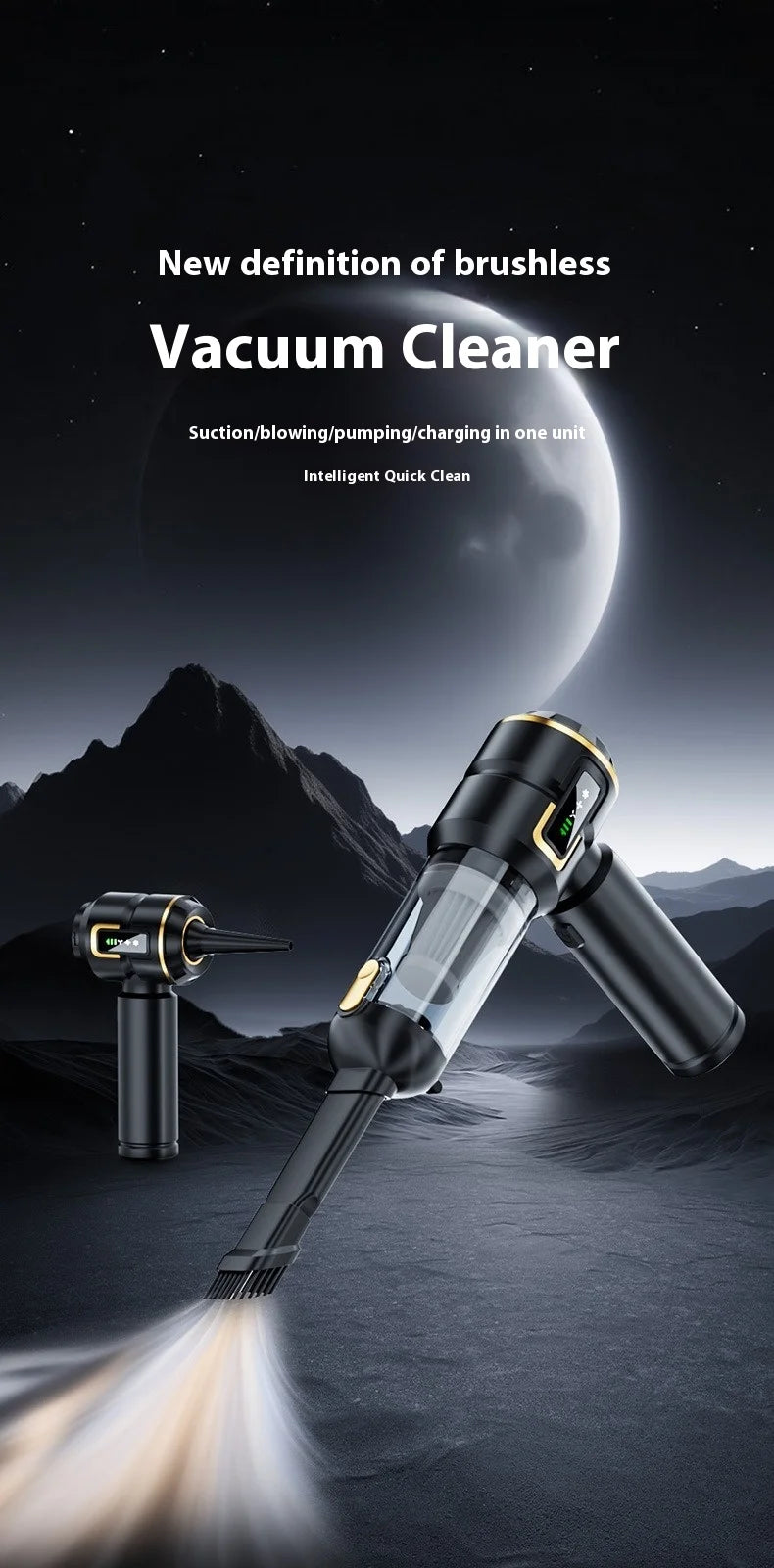 SUITU Cordless Handheld Car Vacuum and Dust Blower