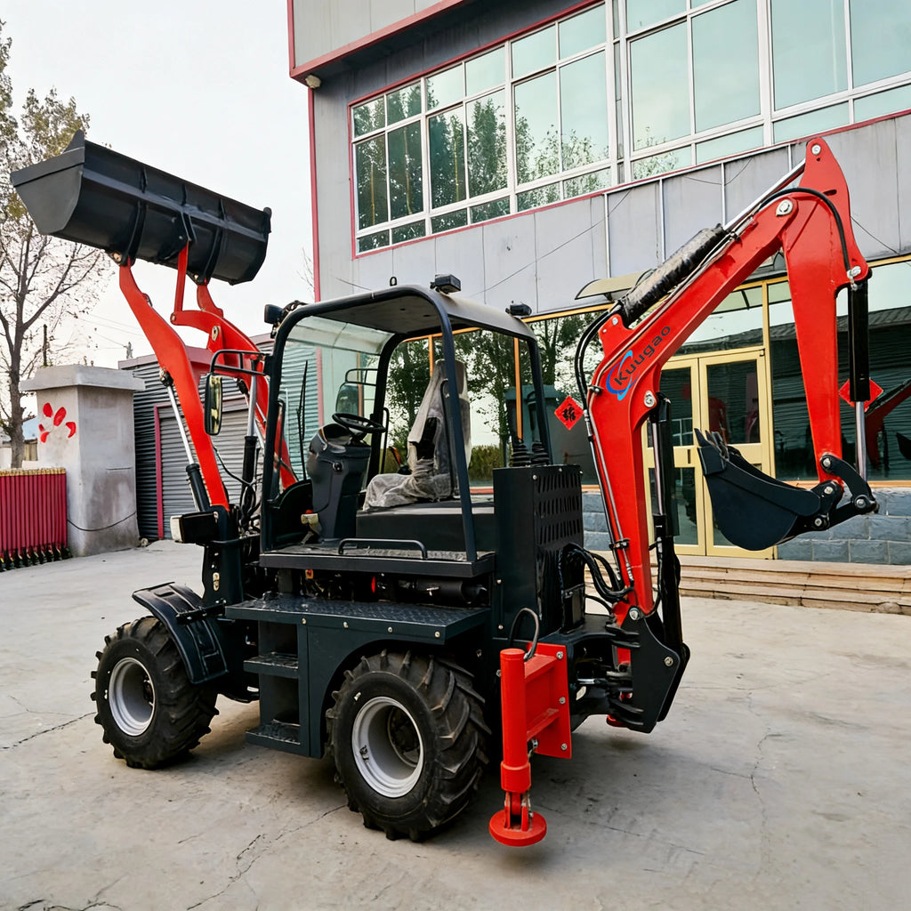 3 Ton Backhoe Loader – CE/EPA/Euro V Certified Front Loader & Digger for Farm & Construction