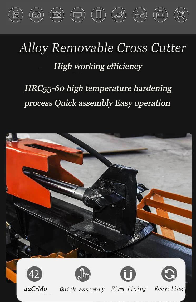 25 Ton Gasoline Log Splitter – Hydraulic Firewood Processor for Farm & Home Use