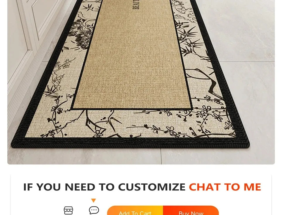 Non-Slip Kitchen Floor Mat – Anti-Slip Runner Rug for Kitchen, Bedroom & Living Room