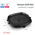 Korean Grill Pan – Non-Stick Square & Round Options